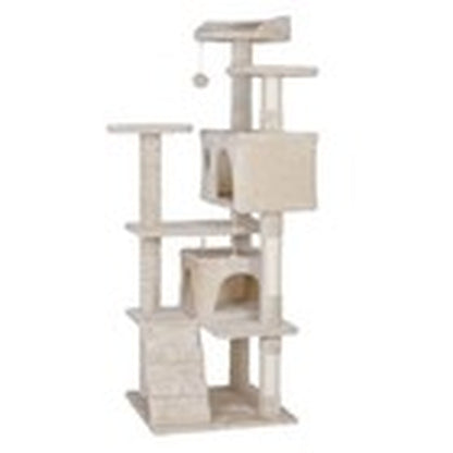 55" Multi-Level Cat Tree Tower Activity Center Playing House Condo 6 Colors
