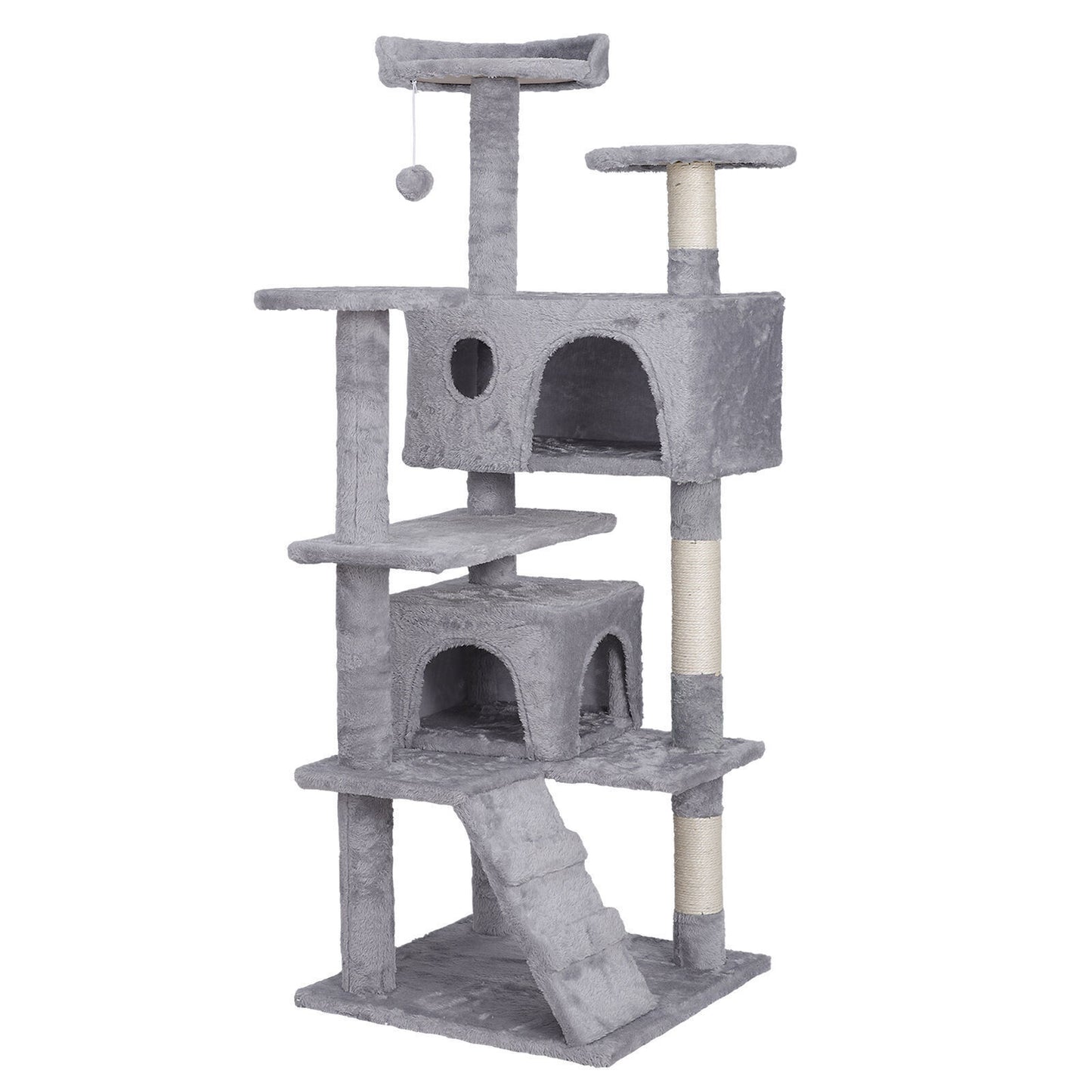55" Multi-Level Cat Tree Tower Activity Center Playing House Condo 6 Colors