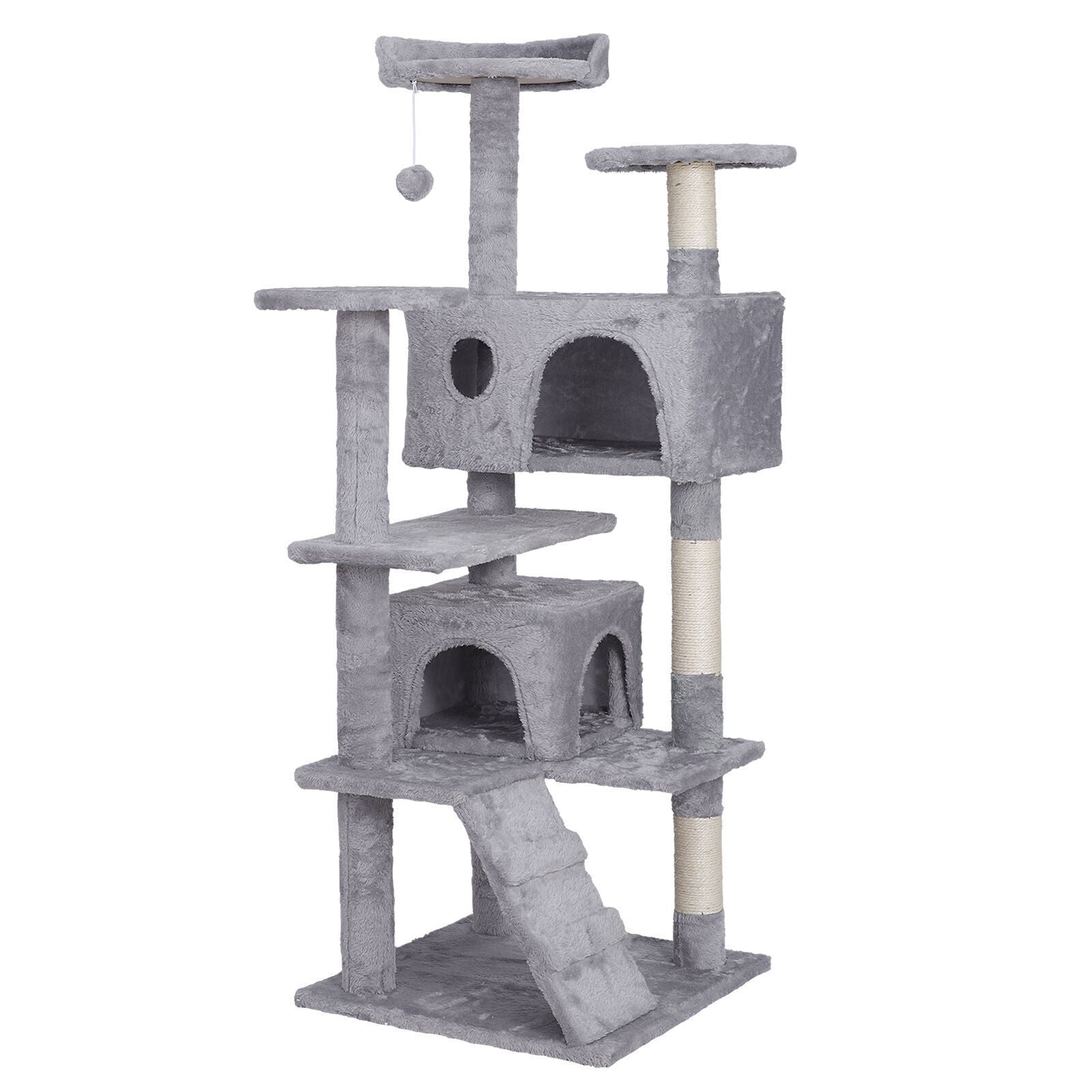 55" Multi-Level Cat Tree Tower Activity Center Playing House Condo 6 Colors