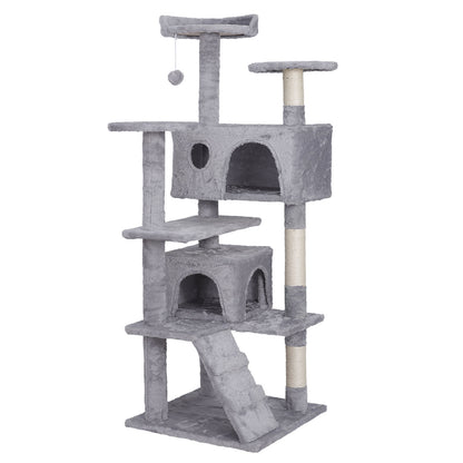 55" Multi-Level Cat Tree Tower Activity Center Playing House Condo 6 Colors