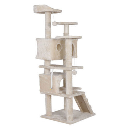 55" Multi-Level Cat Tree Tower Activity Center Playing House Condo 6 Colors