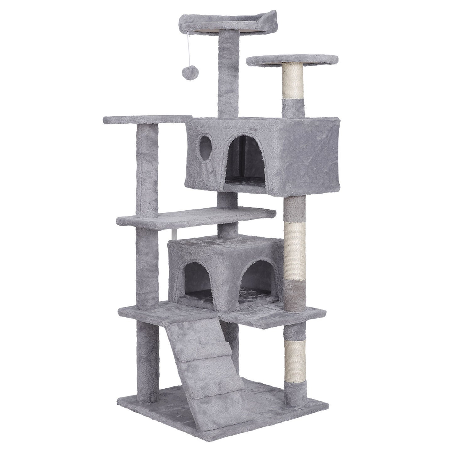 55" Multi-Level Cat Tree Tower Activity Center Playing House Condo 6 Colors