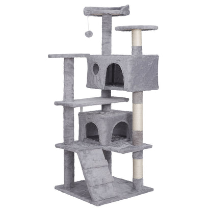 55" Multi-Level Cat Tree Tower Activity Center Playing House Condo 6 Colors