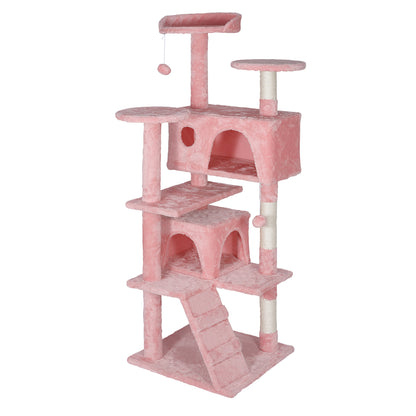 55" Multi-Level Cat Tree Tower Activity Center Playing House Condo 6 Colors